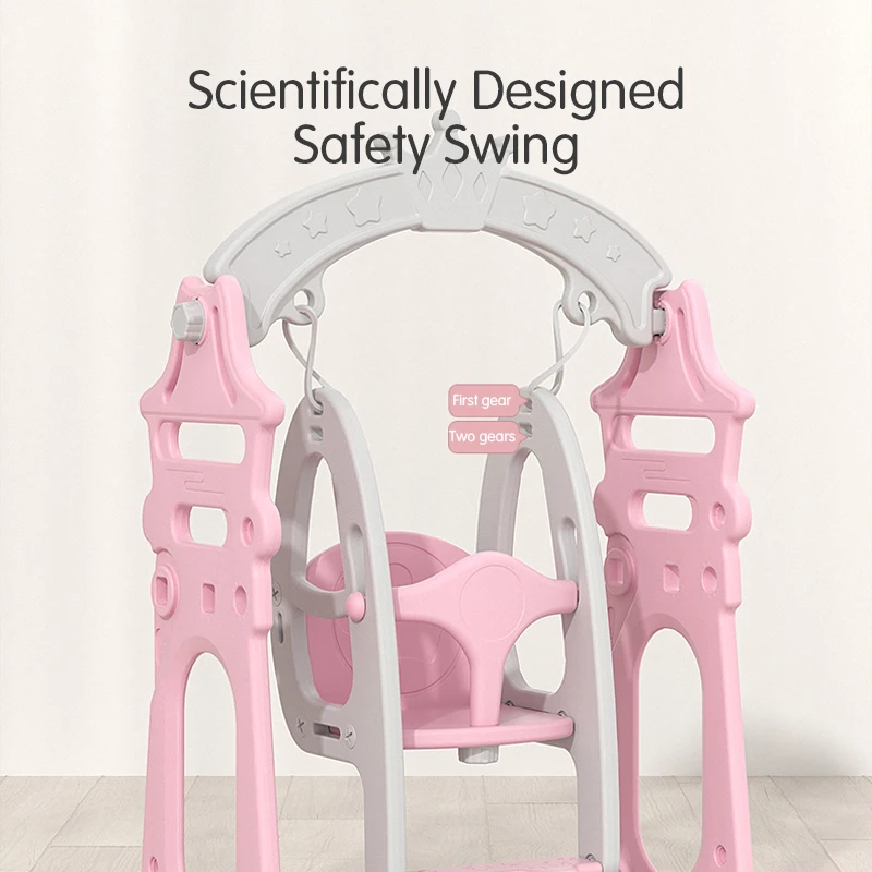 Feelbaby Wholesale Toddler High Quality Indoor Baby Plastic Sliding Toys Kids Slides For Children Playground And Swing Play Set