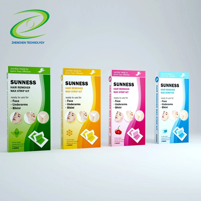 
New product Disposable Depilatory Waxing Strip Kit Single Double-sided Hair Removal Wax Paper 