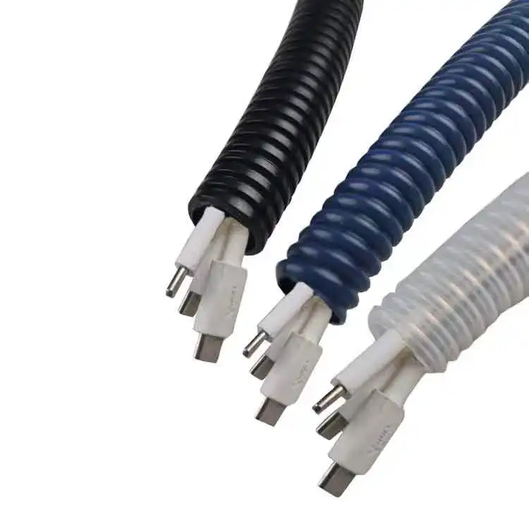 Corrosion-resistant helical PTFE Corrugated Tube PTFE Convoluted Tube