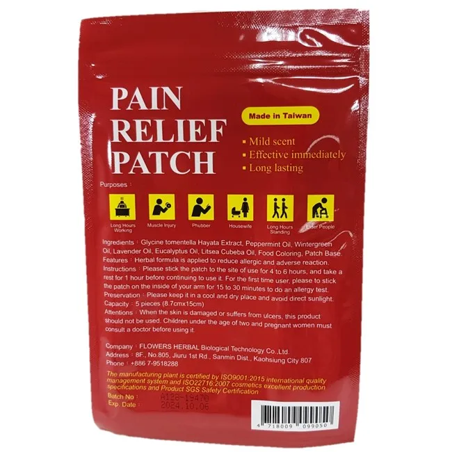 Joint pain relief heat patch for arthritis soothing