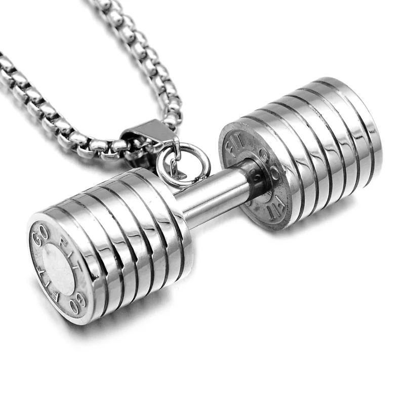 Ready To Ship Fashion Stainless Steel No Fade Hammer Pendant Men Necklace High Quality Hip Hop Silver Trendy Necklace For Men