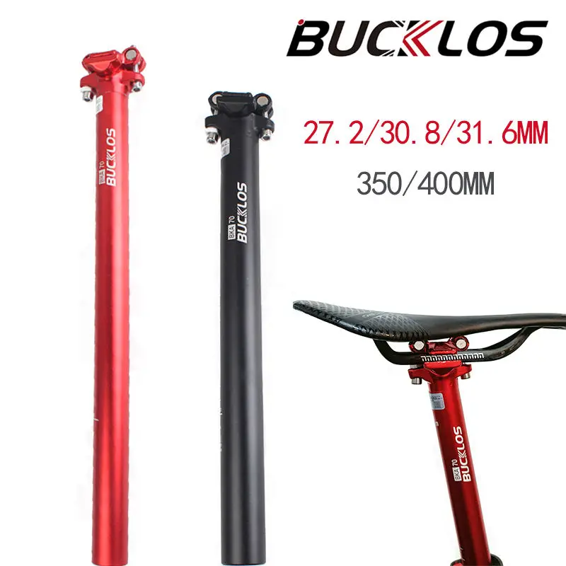 BUCKLOS aluminum alloy cheap mountain bike seat post 27.2/30.8/31.6mm adjustable bicycle seat post