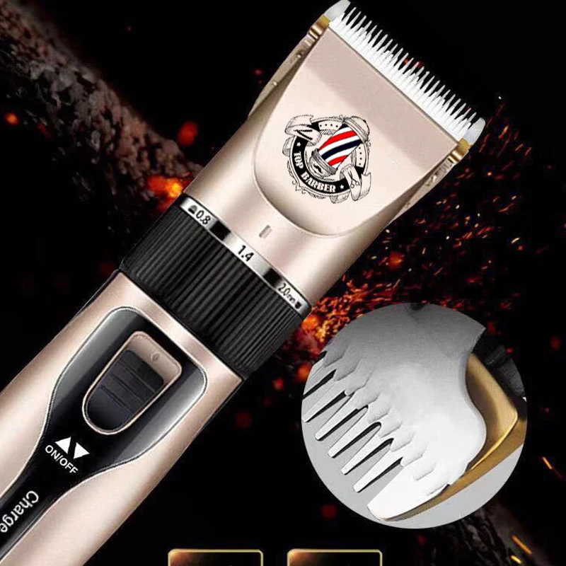 Shaver Grooming Shears Low Noise Rechargeable Cordless Electric Quiet Hair Clipped Machine Set for men trimmer head