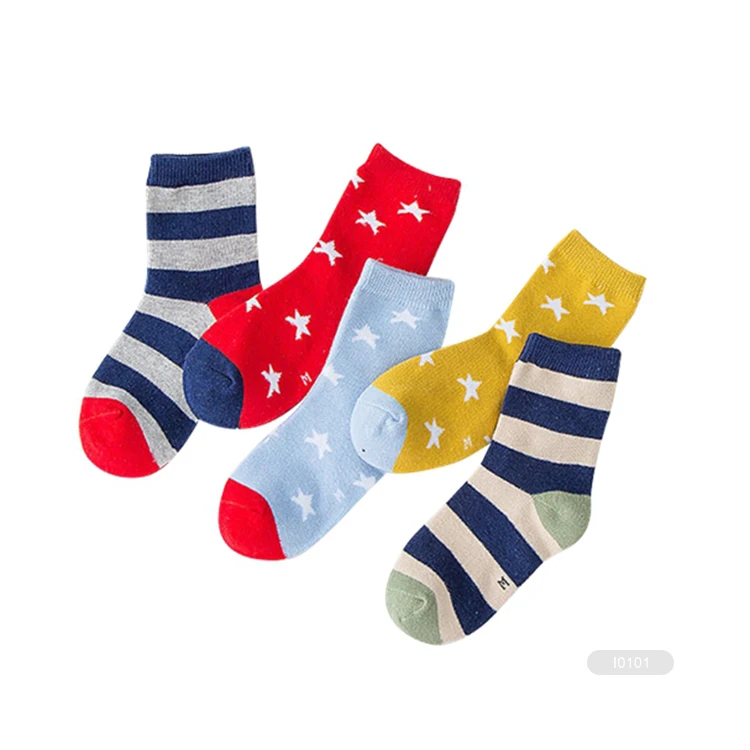 DS- I0336 bamboo childrens kids boys sock set seamless children cotton child socks pack yiwu