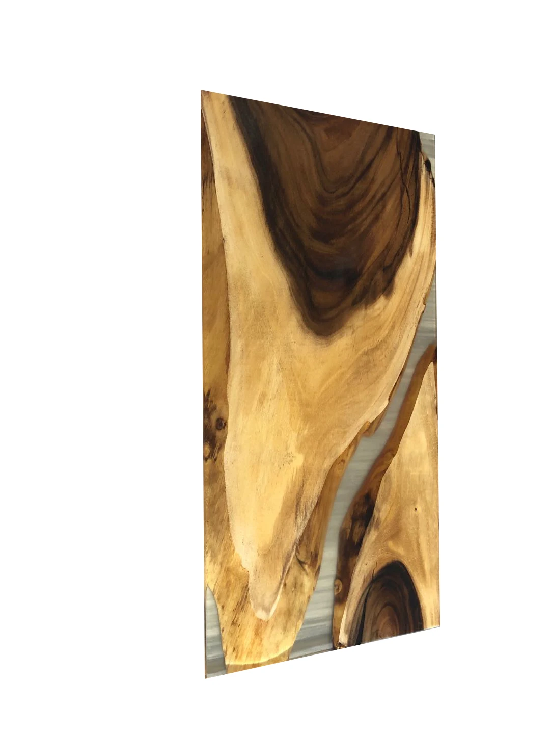 Solid Walnut Wood White Resin Table Top 1524x765x38mm