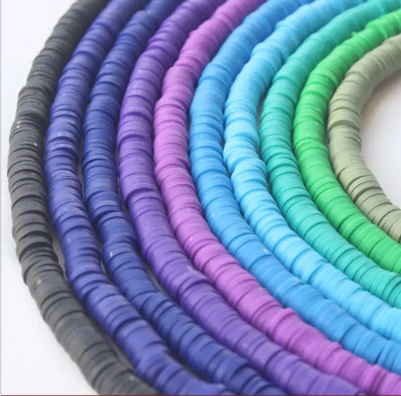 Colored Suebito String 6mm Disc Spacer Bead Bracelet Necklace Jewelry Accessories Suebito Bead Bohemian Loose Beads