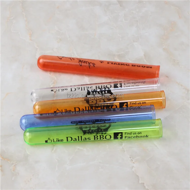 1.5 Oz. Plastic Test Tube Shots Assorted Neon Colors - 24 Count