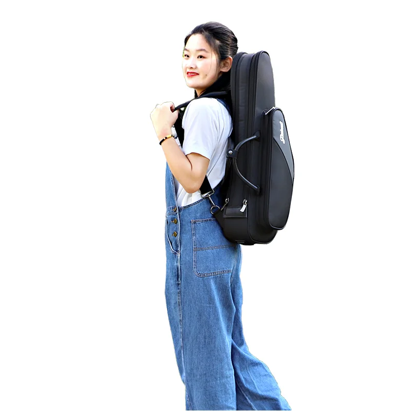 Factory Sells Directly Customized Material Double Shoulder Strap Saxophone Bag