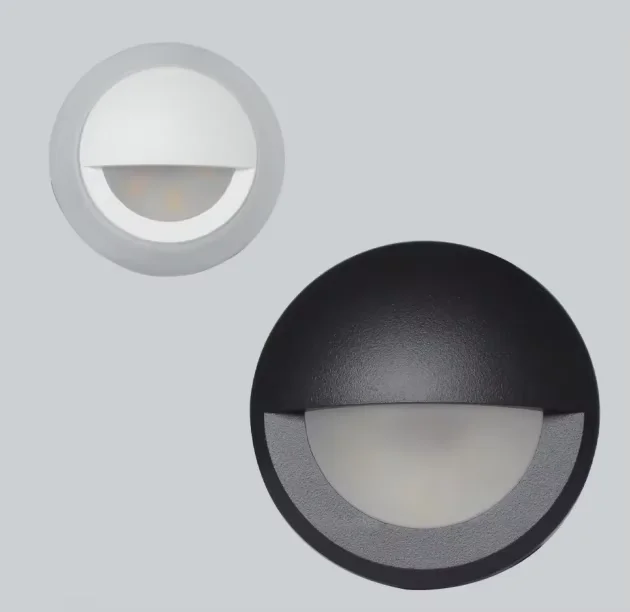 Waterproof LED floor lamp with smiling face outdoor sensing embedded corridor wall corner stair step light platform step light