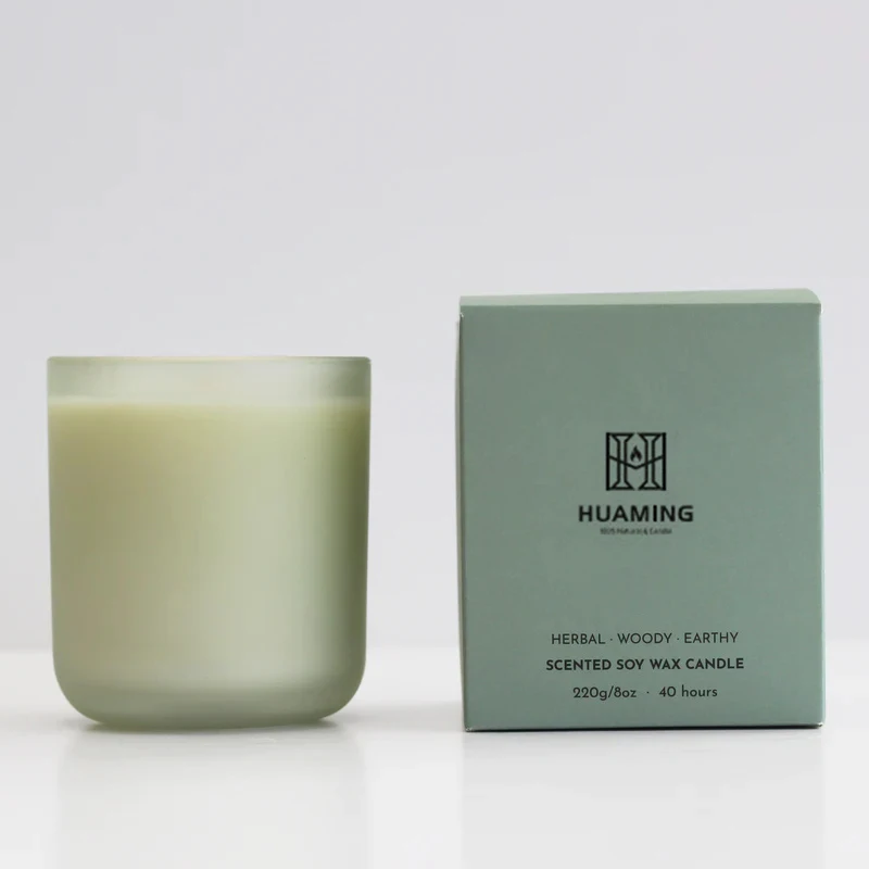 Luxury Organic New Portable Private Label Candle Home Fragrances Diffuser Gift Set Scented Candles With Crystals And Meaning