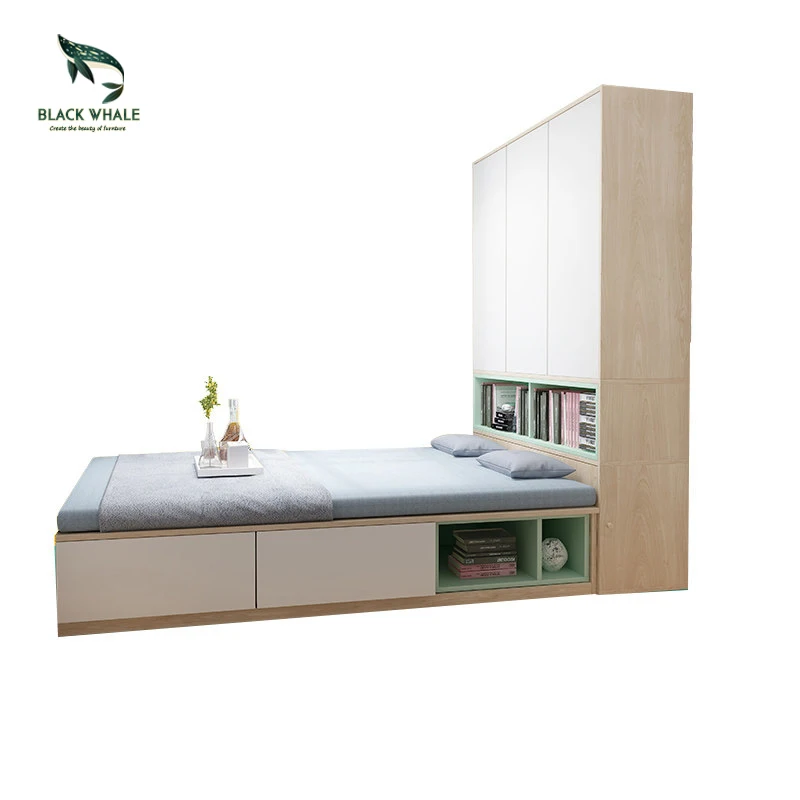 
Tatami modern storage bed furniture double bed wood beds 