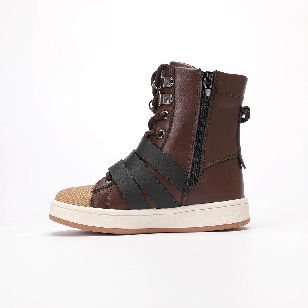 Autumn and winter high help board shoe tide boys and girls fashion versatile shoes custom sneakers kids