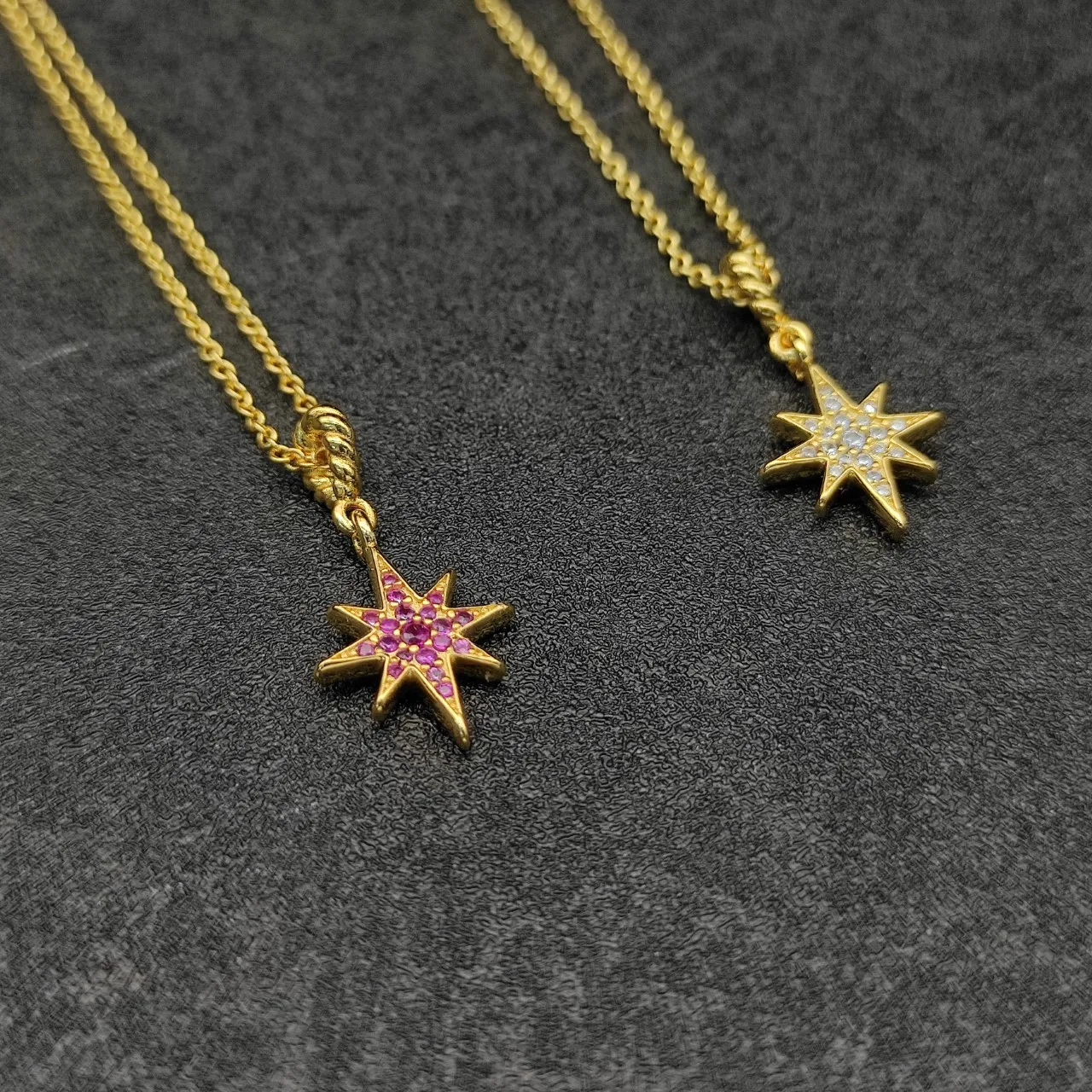 David Yarmans 925 silver wholesale hot selling North Star necklace zircon temperament collarbone chain wedding accessories