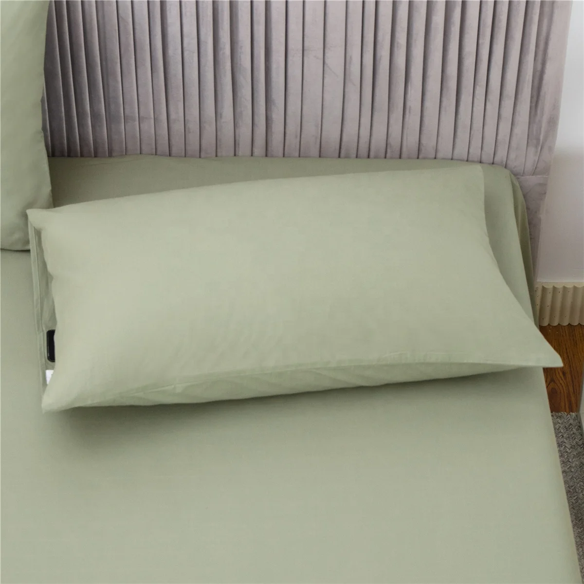 5% Cotton Silver Grounding Pillow Case With Grounding Cord,Soft And Comfortable Cotton Grounding Pillow Cover