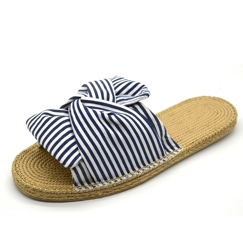 Top brand fashion women wedge slippers with flower