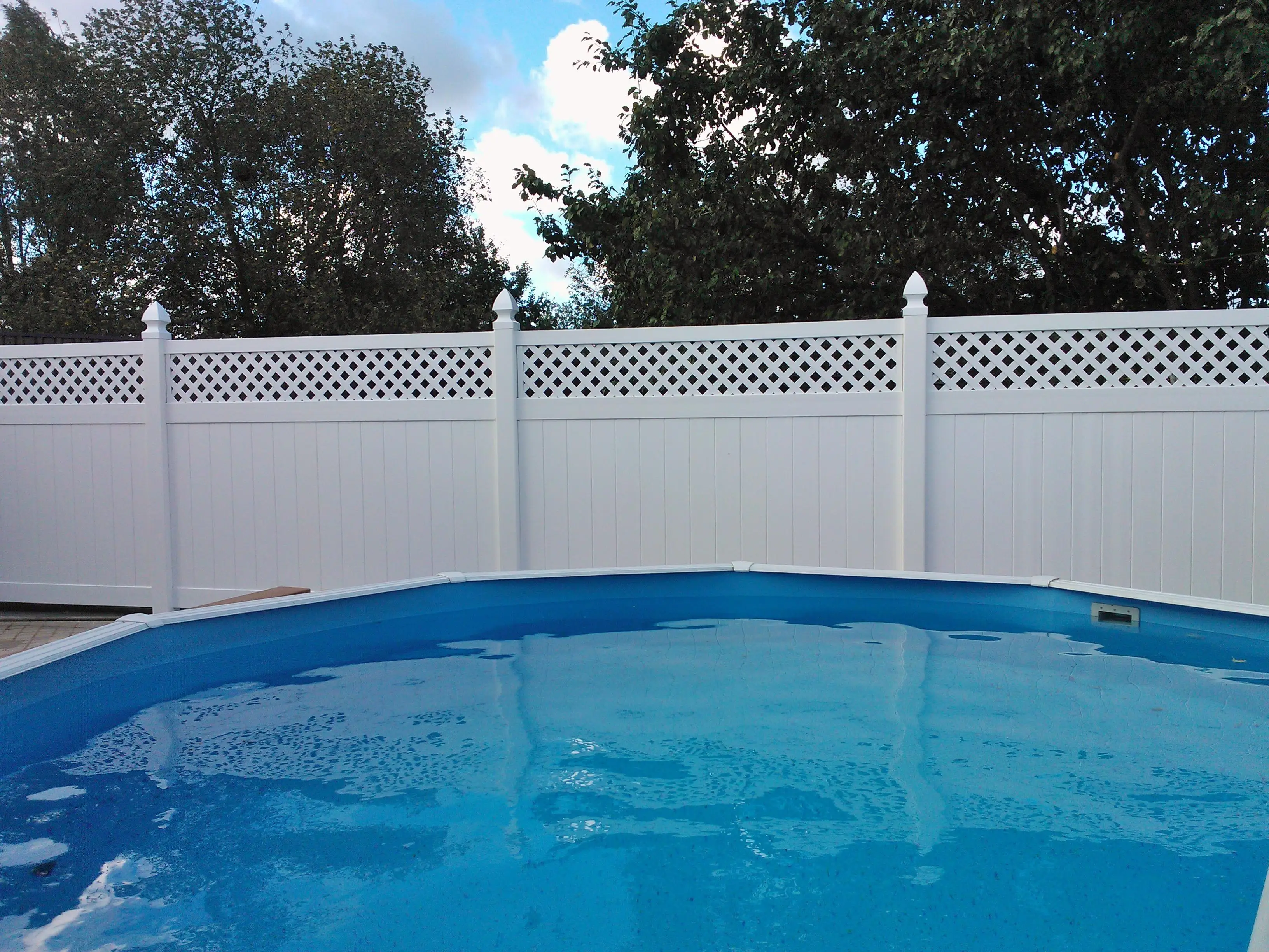 composite privacy fence panel pvc balcony railing fences