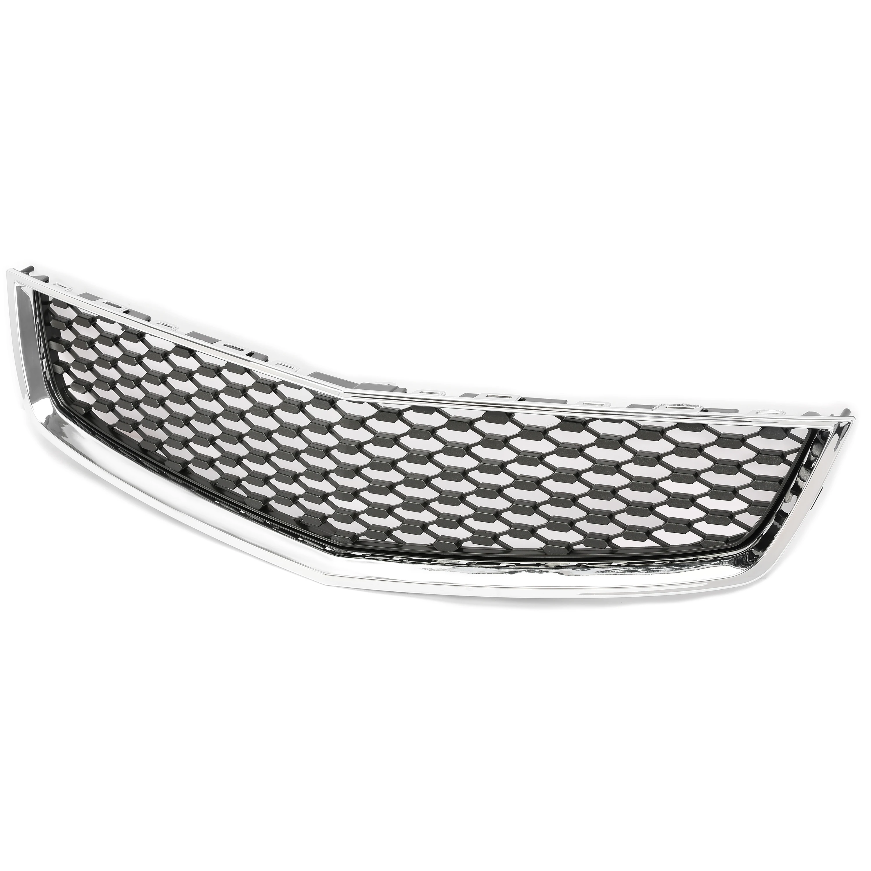 Grille For Chevrolet Equinox 2010-2015 Lower Chrome Shell w/ Black Insert