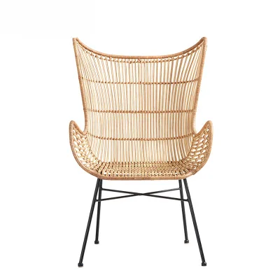 Прямая продажа с фабрики винтажный новый стиль ротанговый стул для отдыха Спинка алюминиевый стул для квартиры сада мотеля отеля лобби