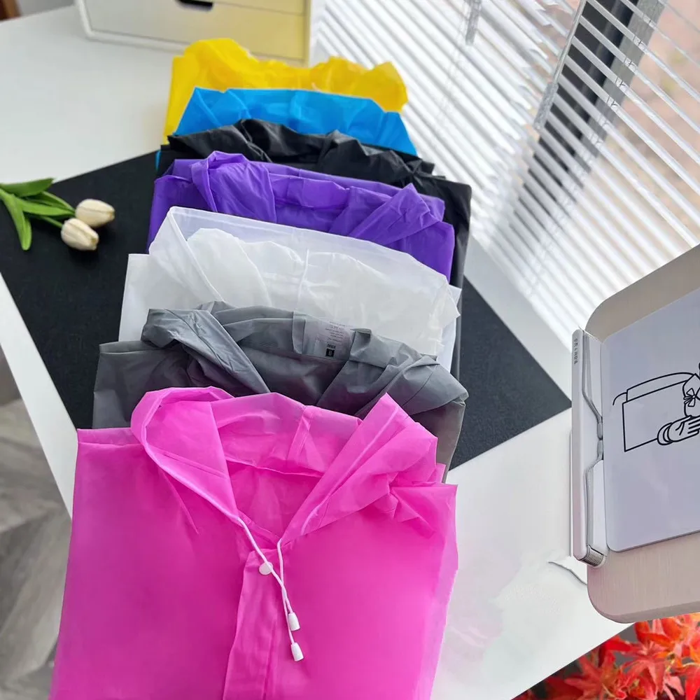 Adult Summer Disposable Waterproof Raincoat for Travel and Outdoor Activities for Hiking