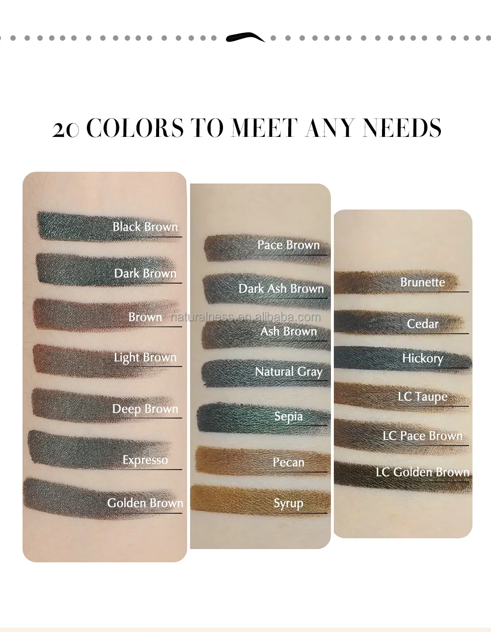 Naturalness Free samples microblading liquid eyebrow tattoo ink Semi Permanent Makeup Pigment for eyebrow eyeliner