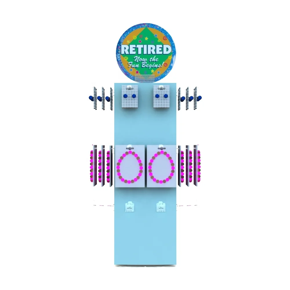 Rotatable Displays For Keychains Counter Top Plastic Key Ring Display Stand
