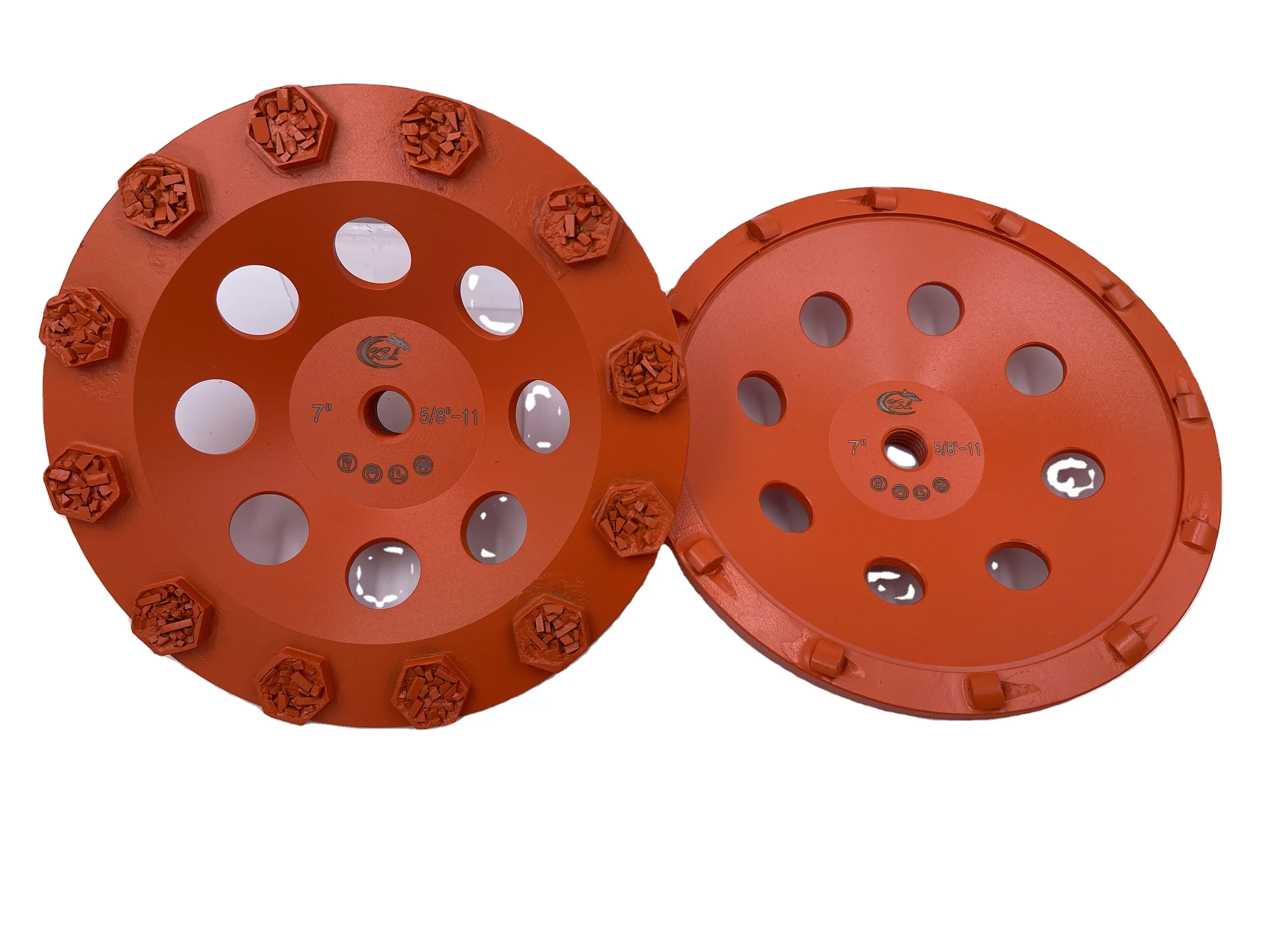 PCD Diamond Concrete Floor Abrasive Grinding Plate Cup Wheel 7 inch