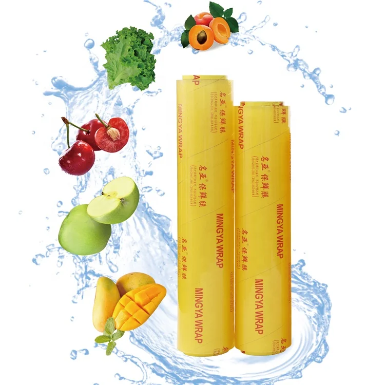 Мягкая прозрачная пищевая упаковка в рулоне, ПВХ эластичная пищевая пленка, для супермаркетов, фруктов, ширина упаковки 12 дюймов 18 дюймов