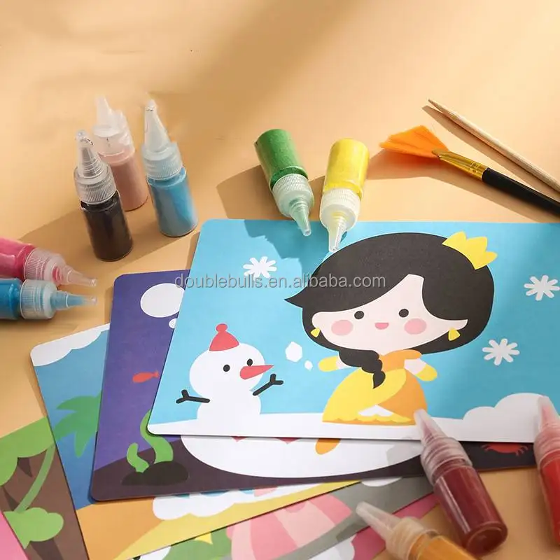 Creative Sand Painting Drawing Toys Children Learning Education Coloring Books for Girls Kids Toy