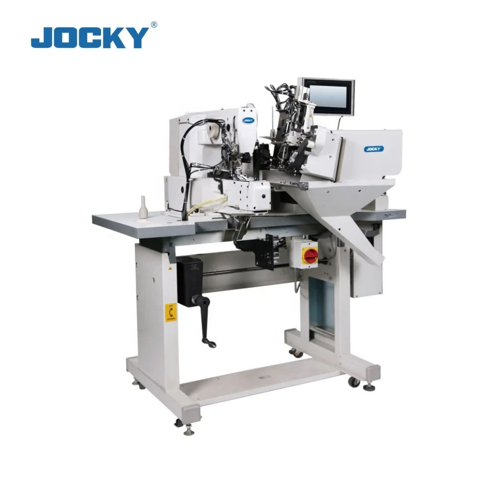 JK254 Computerized jeans belt loop attaching sewing cutting making machine
