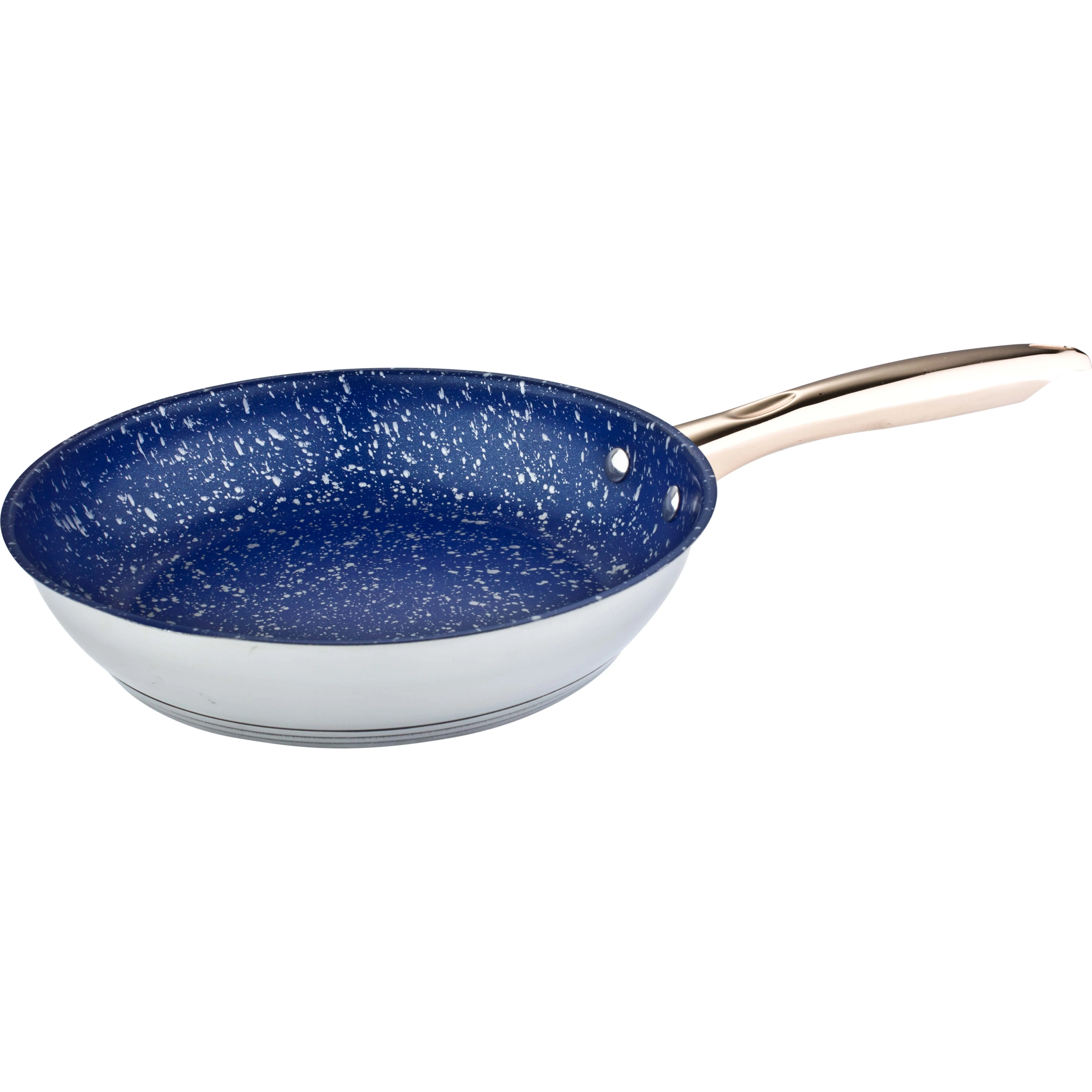 24-26 CM Non-stick Stainless steel Fry pan 201# Capsuled bottom with induction Basic Design