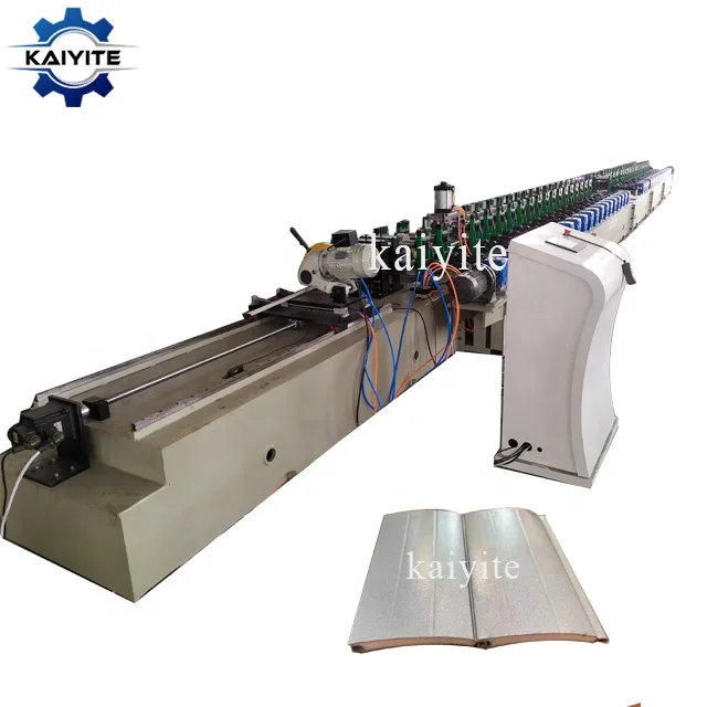 Automatic aluminium pu foam roller shutter forming machine