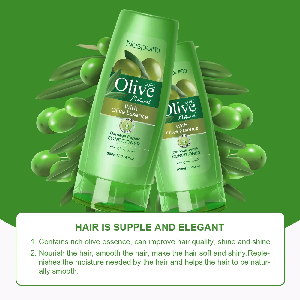 Olive Oil Conditioner Natural Organic Nourishing Repair Hair Conditioner Professional Private Label Olive Oil Hair Conditioner