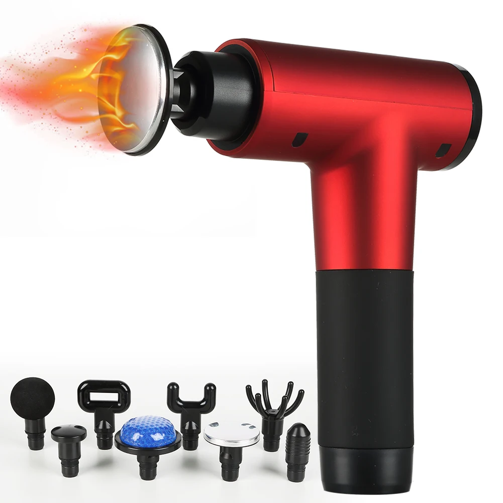 2024 new professional deep tissue percussion 7.4V 12V 16.8V 24V  USB massage gun hot and cold for relax body massage gun