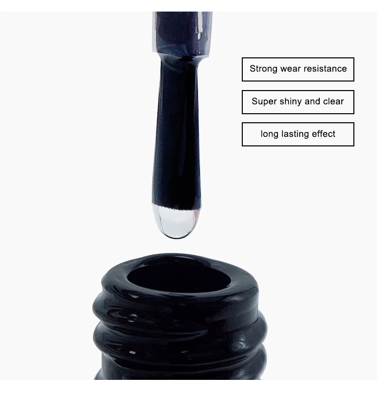 High Quality SUPER CRYSTAL Non Wipe Top Long-Lasting HIGH VISCOSITY TOP COAT OEM/ODM Available