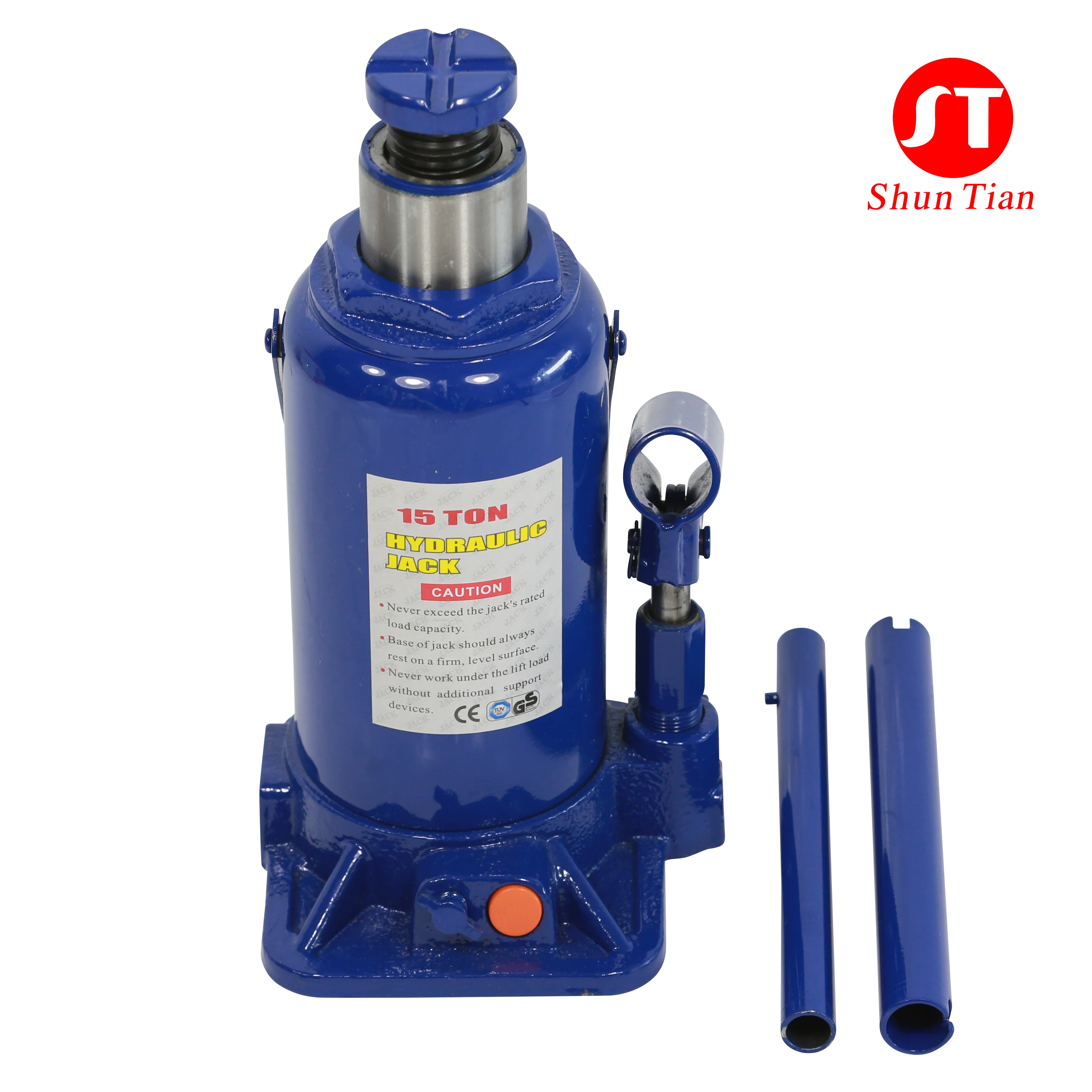 Heavy Duty Lift Weight 15 Ton Hydraulic Bottle Jack Adjustable Height Bottle Jack Car Hydraulic Jack With Valve