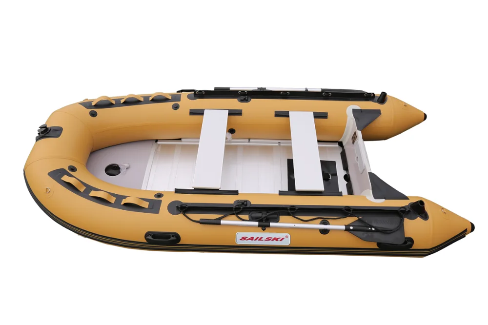 SAILSKI 3.3m pvc inflatable boat, aluminum floor or airdeck floor