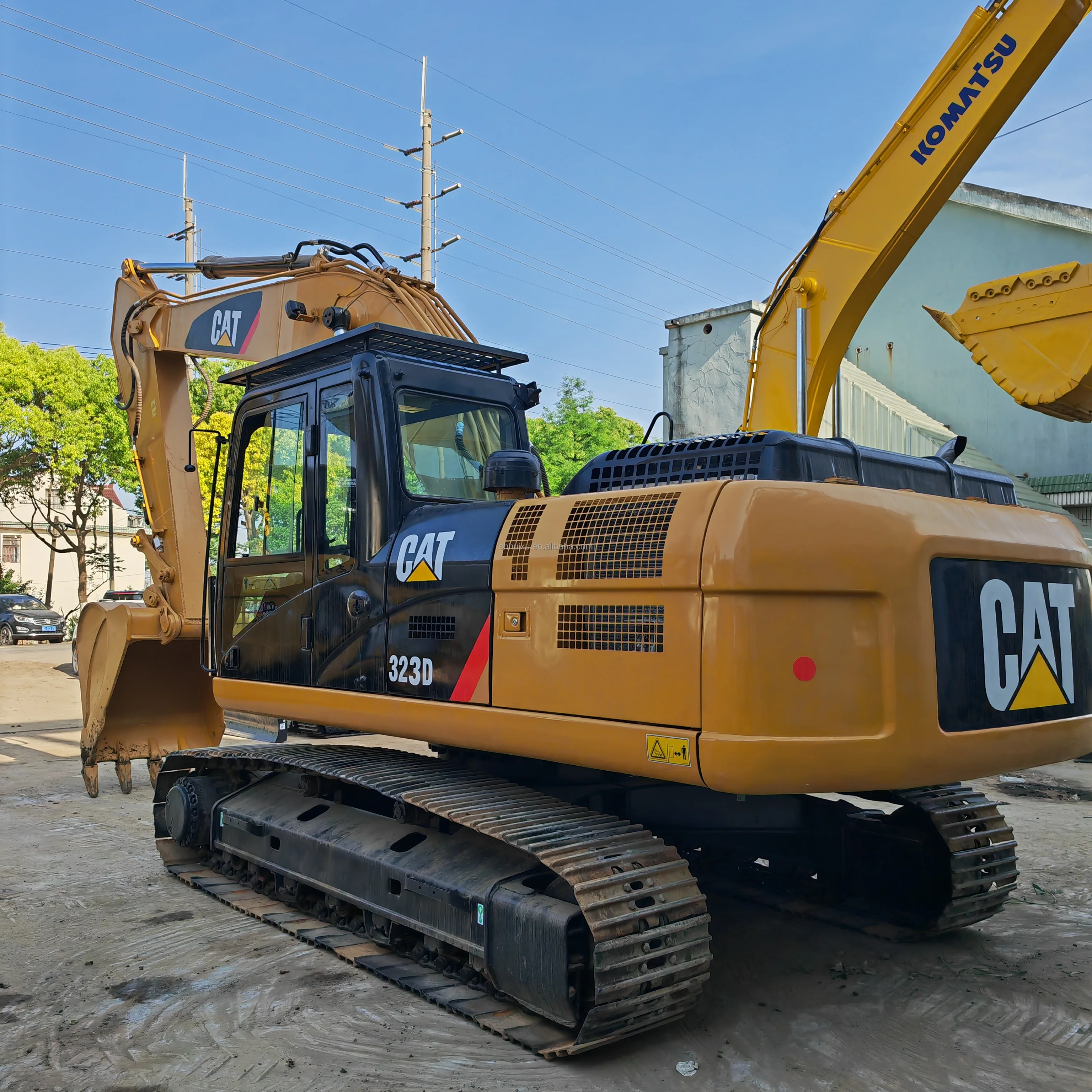 CAT323D used excavator high end construction machinery Caterpillar second hand bagger cat323d on sale