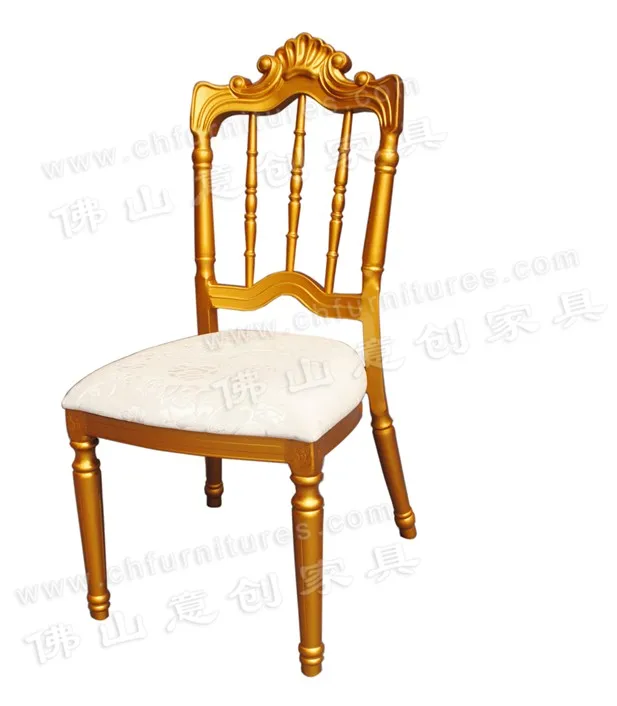 Hot sale Modern Luxury  Gold Metal with Dining Throne for Hotel , Restuarann table chair.