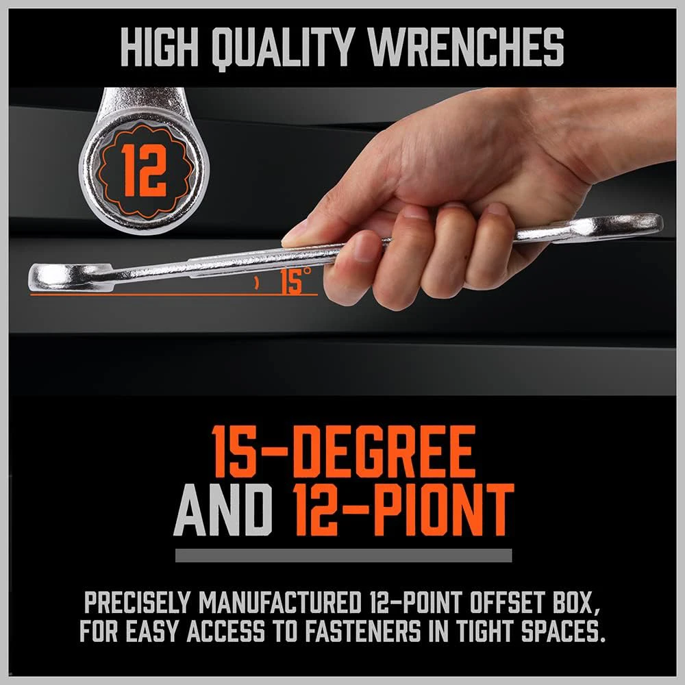 48 in 1 10mm 3/8 15mm 21mm 25mm deep multi tool standard flat imperial tourqe ratchet extended wrench set foam for car wheels