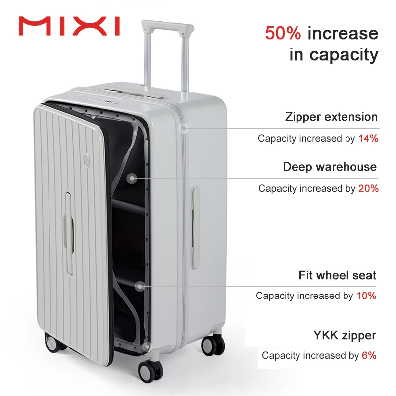 2025 Large Capacity Spinner Wheel Luggage Sets Side Opening Lightweight Luxury Suitcases Deep Warehouse Trolley Luggage