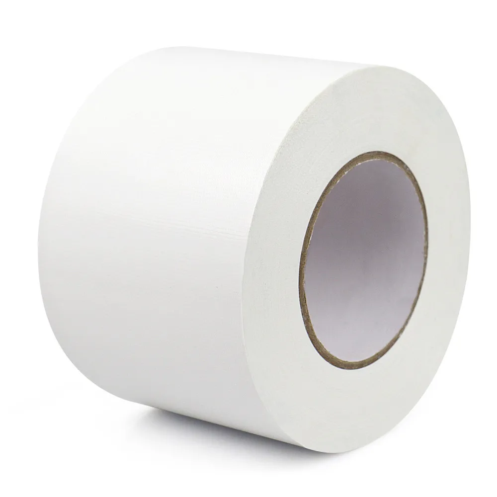 White Duct Tape Roll Crafts, Residue Free Duct Sealing Tape, 9.0 Mil x 4 Inch x 54.7 Yards