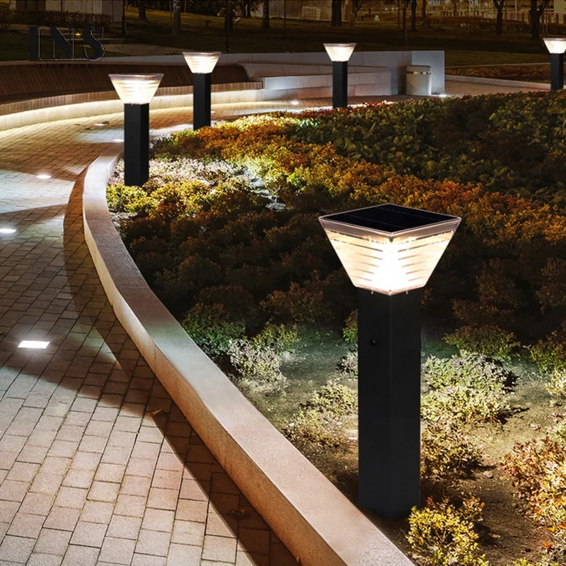 Waterproof IP65 courtyard pathway sidewalk garden lamp outdoor lights led solar lawn