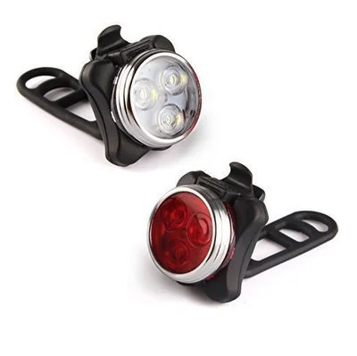 COB Lamp Beads Bicycle Light Set Front Light Rear Power Beam Led Bicycle Light Set