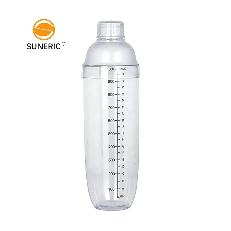 Snow Grams Cup Set Hand Drink Mixer Wine Boston Bar Mini Custom Scale Bottle Clear Plastic Cocktail Shaker