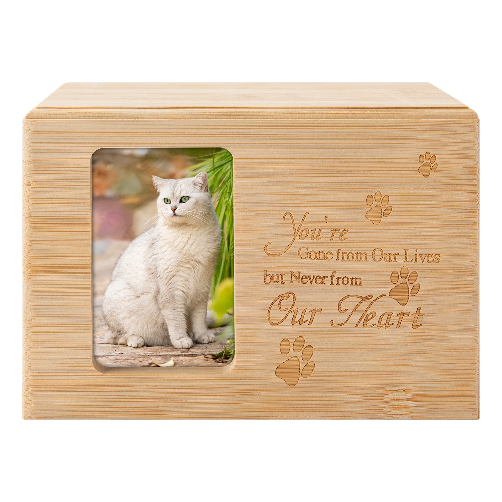 Wholesale Dog cat Supplies Factory cremation urns Custom Wood Pet Coffin Pet Ashes Urn Bone Ash cat Dog pet urn