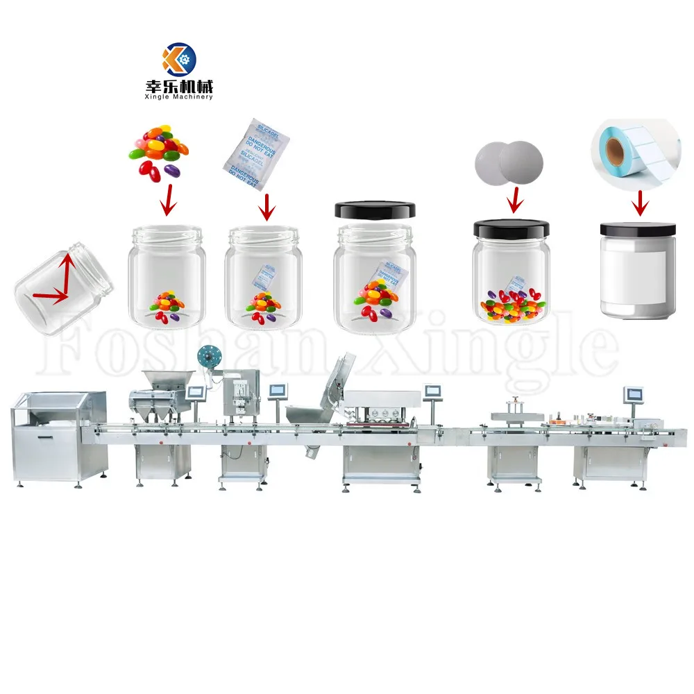 Manufacturer Capsule Candy Counter Packing Price Sale Electronic Tablet Counting Automatic Bottling Capping And Labeling Machine