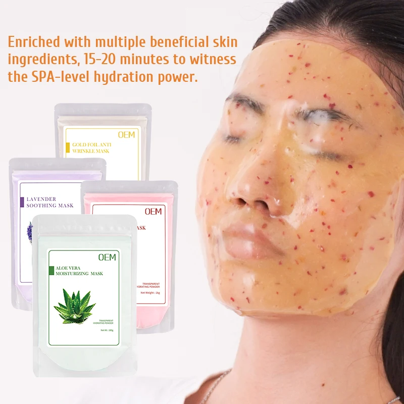 OEM  Moisturizing Skin Care Clean Peel Off Facial Mask Organic Soft Jellymask Powder