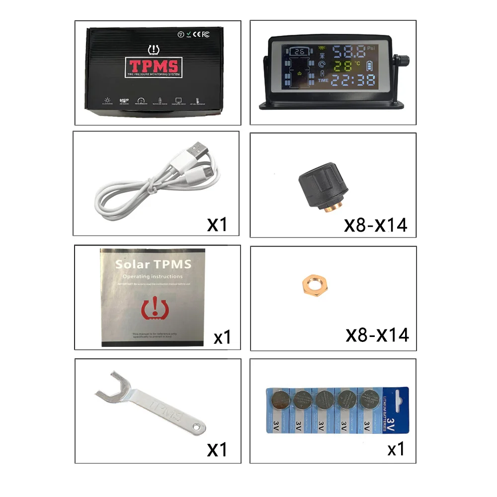 Big Vehicle TPMS for Truck Trailer and Bus Tire Pressure Monitor Monitoring System Tyredog TPMS