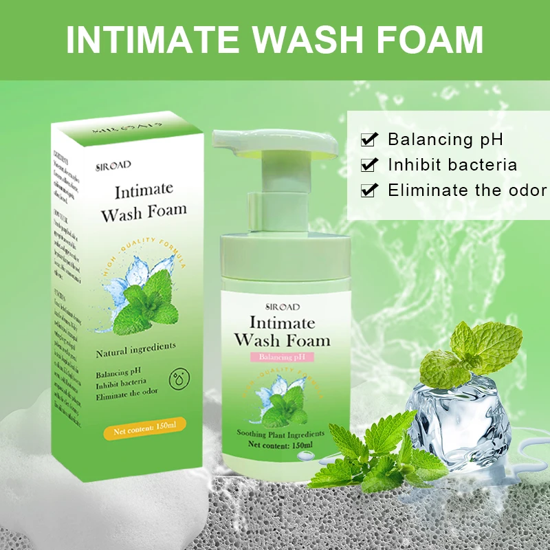 Feminine Intimate Hygiene Vagina Genital Cleansing Vaginal  150ml yoni foam Wash  for  Feminine Itching Cleansing