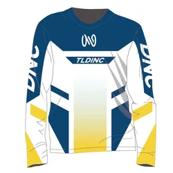 2022 Custom Made Logo Design Adults Wholesale quick dry sublimation print Motocross Racing Wear Shirt